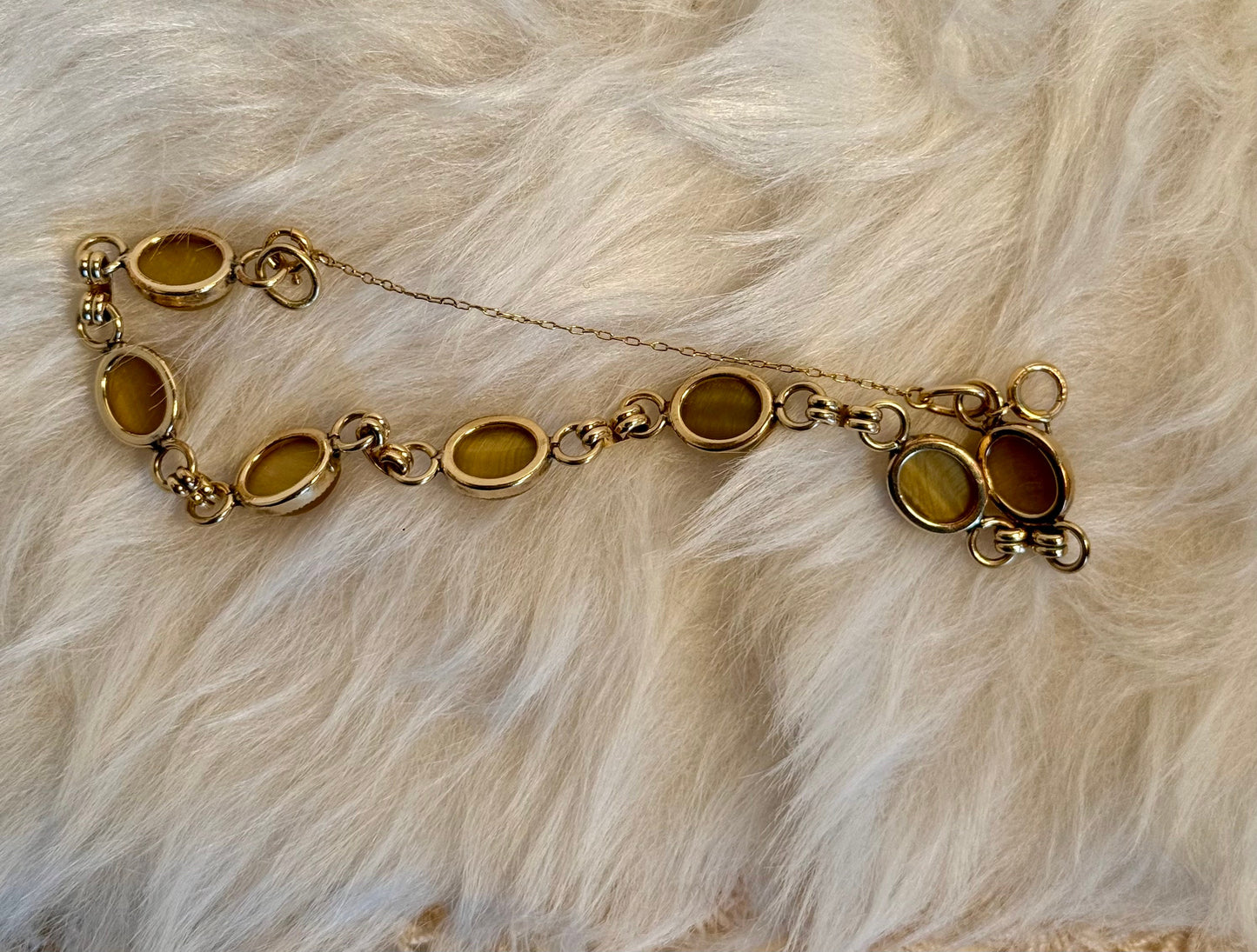 Vintage Chocolate Moonstone Bracelet