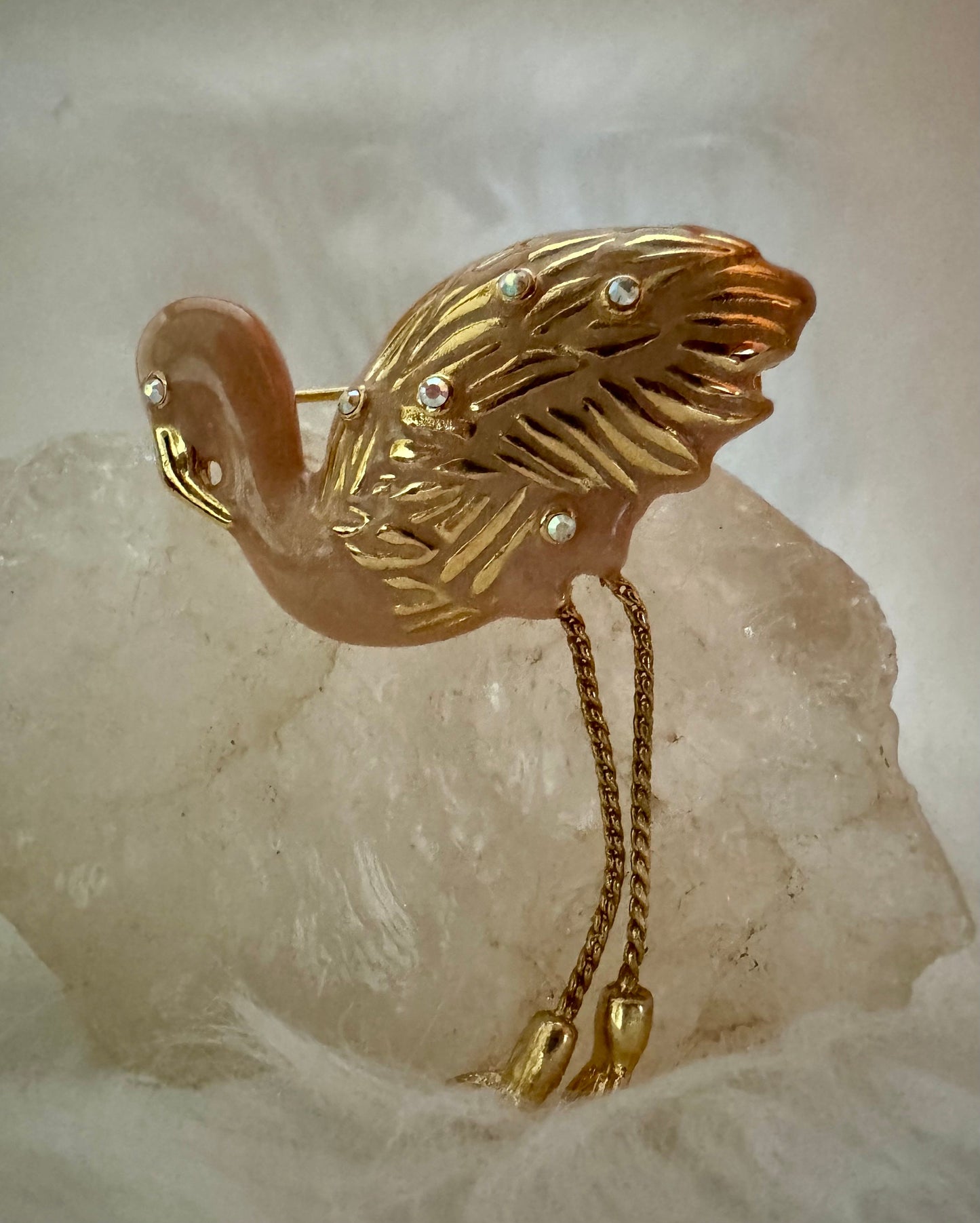 Vintage Danecraft Flamingo Pin