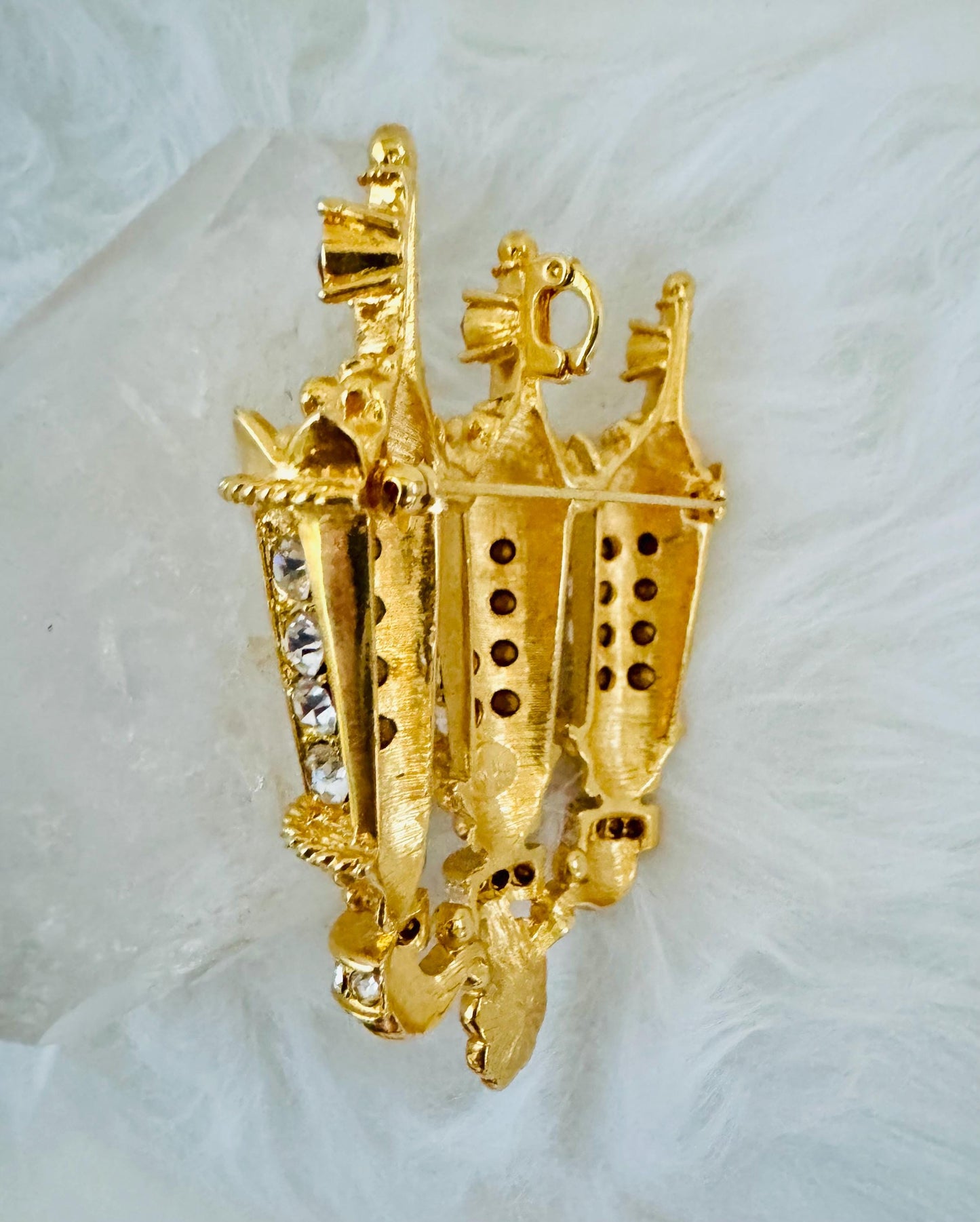 Vintage Kenneth J Lane "Streets of Paris" Lamp Brooch/Pendant