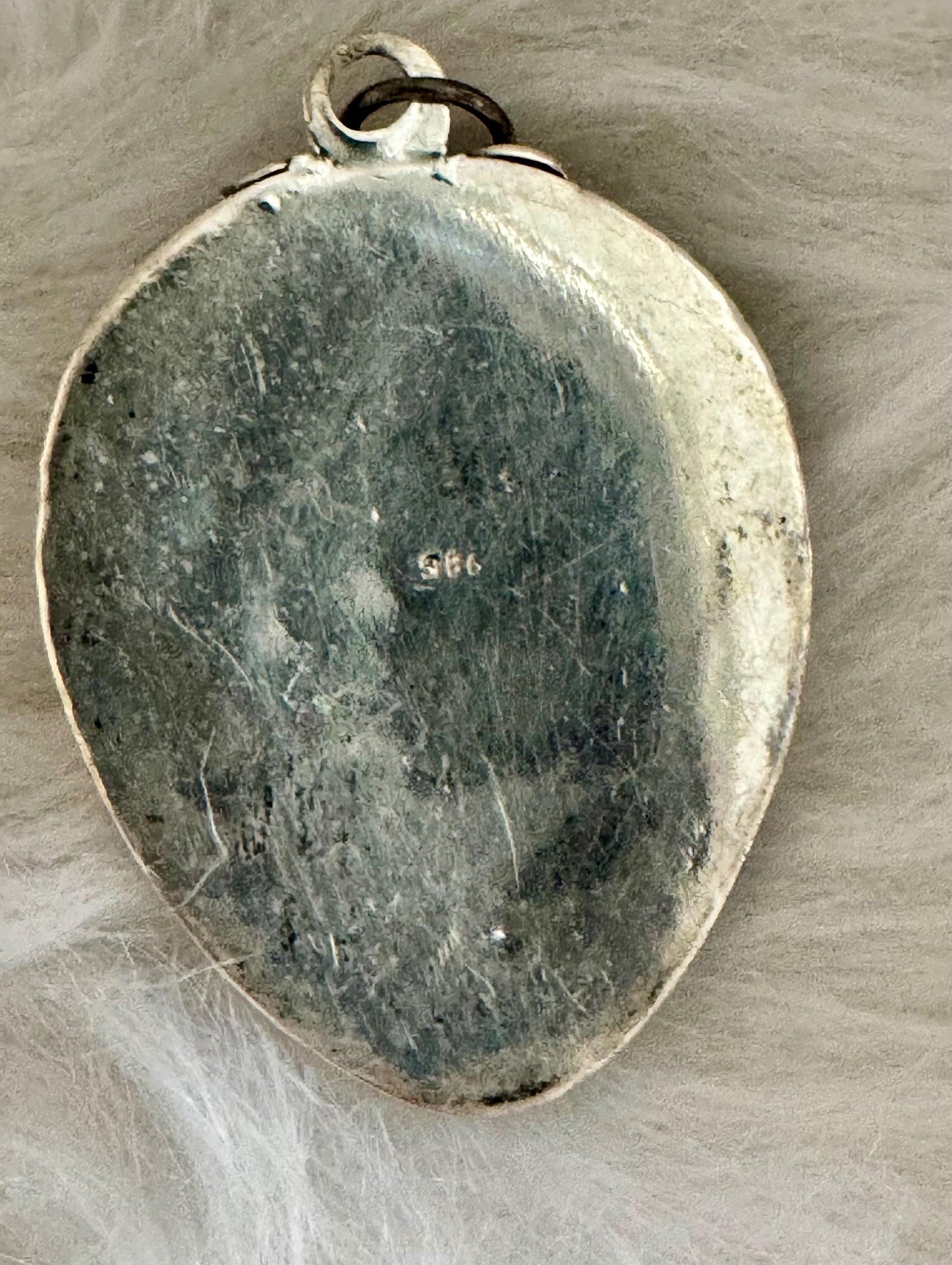 Vintage "Chinese" Sterling Silver Mask Pendant