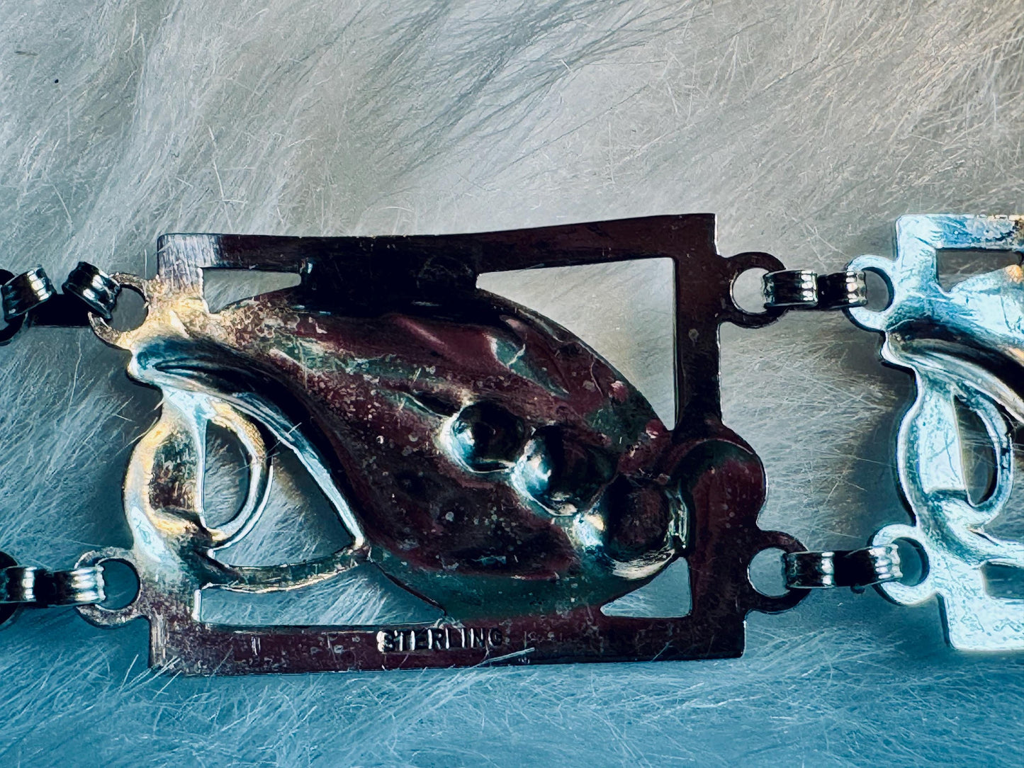 Sterling Silver Leaf Bracelet
