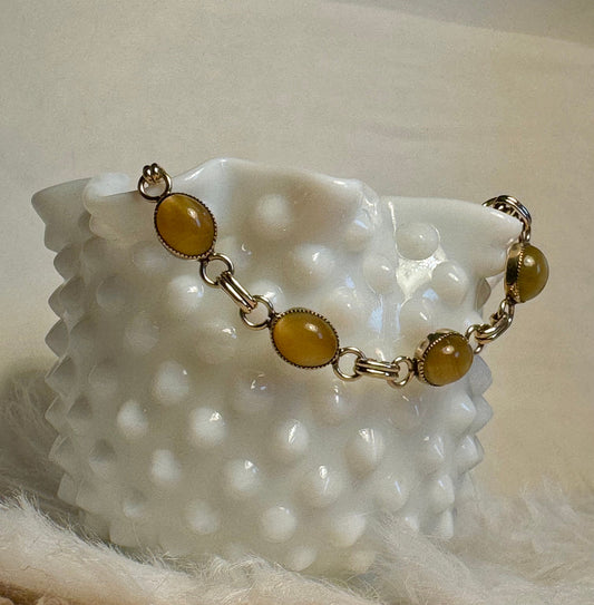 Vintage Chocolate Moonstone Bracelet