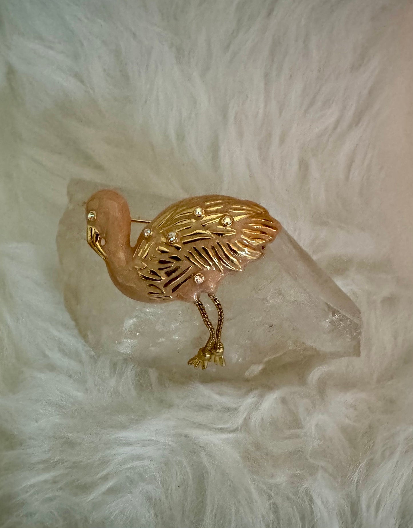 Vintage Danecraft Flamingo Pin